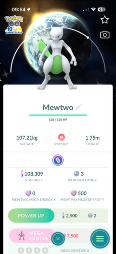 Pokémon mewtwo shiny - pokémon, go
