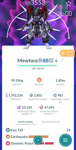 Pokémon corazzato mewtwo - go,