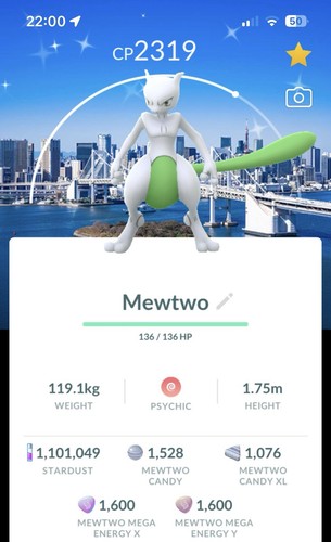 Pokemon shiny mewtwo go - go,