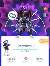 Mewtwo corazzato livello 50 +