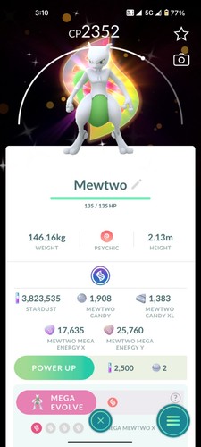 Pokemon shiny mewtwo - go,