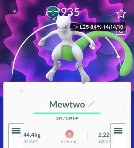 Shiny mewtwo p t - mewtwo, c