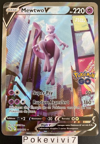 Carte pokemon mewtwo 072 078 - pokemon, v