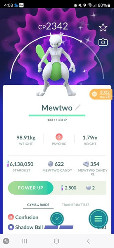 Pokémon shiny mewtwo ptc go - pokémon,