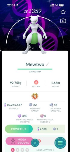 Pokémon shiny mewtwo - go,