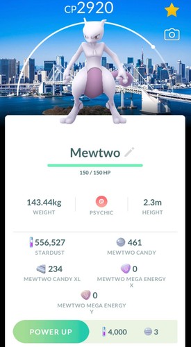 Pokemon mewtwo tokyo - go,