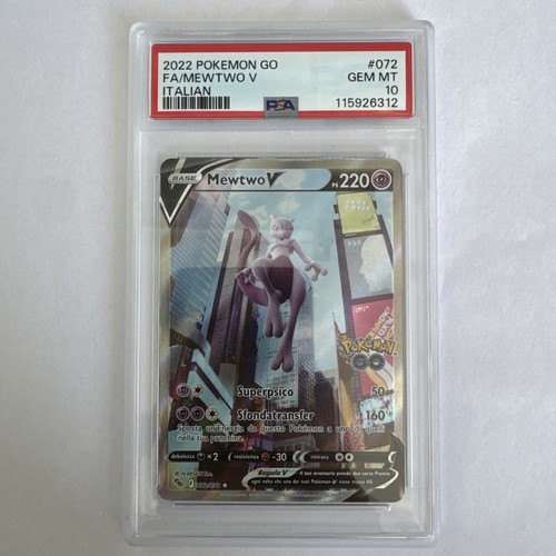 Mewtwo pokemon psa 10 - go,
