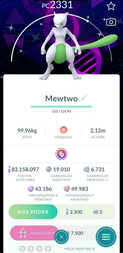 Pokemon shiny mewtwo go - go,