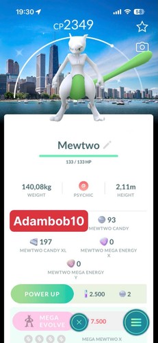 Pokémon shiny mewtwo - go,