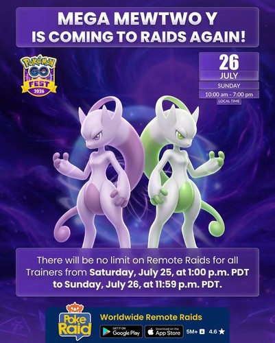 Pokémon 20x mega mewtwo - go,