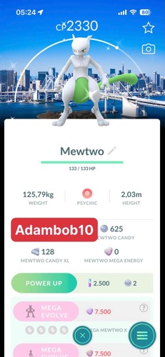 Pokémon shiny mewtwo - pokémon, go