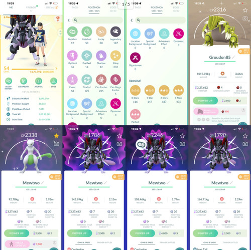 Pokémon acc lvl54 232 - -,