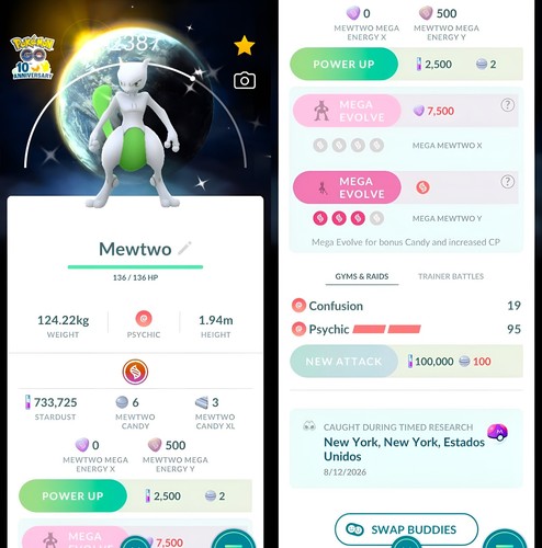 Pokémon shiny mewtwo - mewtwo, 10°