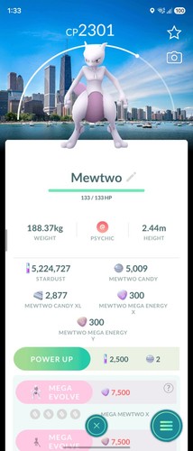 Pokemon mewtwo with chicago - pokemon, go