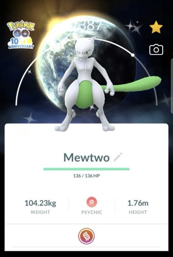 Pokemon shiny mewtwo - go,