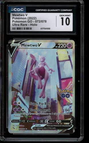 Cgc gem mint pokemon mewtwo - gem,