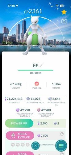 Pokémon shiny mewtwo - go,