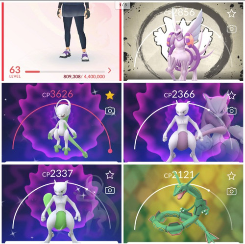Pokémon acc lvl63 54 - go,